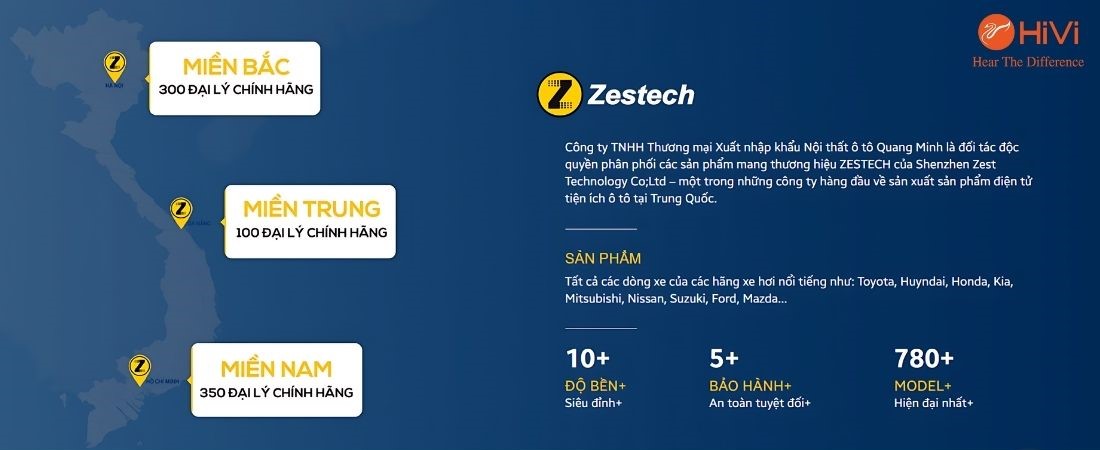 Chi nhánh Zestech HCM đảm nhận nhiệm vụ phân phối sản phẩm tới các Đại lý khu vực phía Nam của Zestech