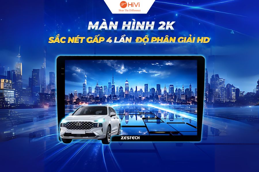 Màn hình Zestech 360 bản Base sở hữu độ phân giải 2K cực kỳ sắc nét