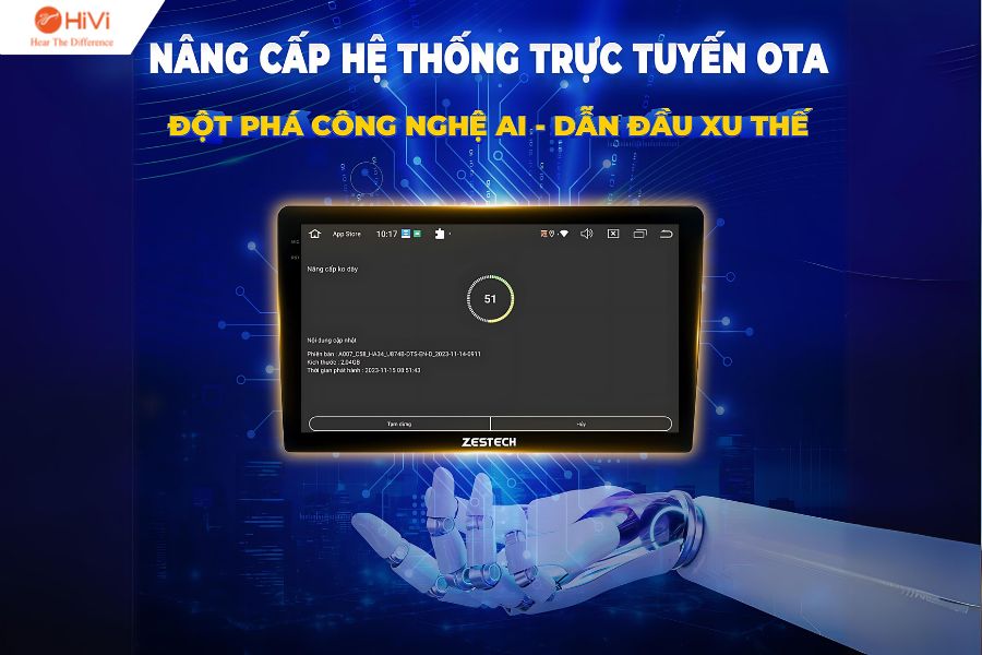 Nâng cấp, cập nhật phần mềm trực tuyến, tự động