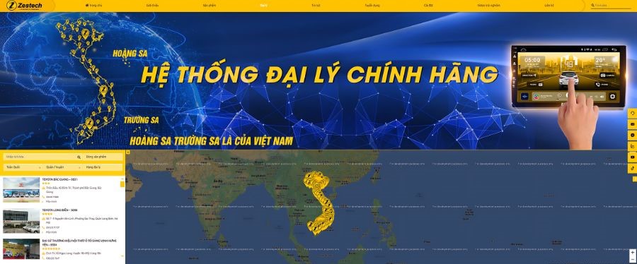 Hệ thống Đại lý chính hãng Toàn quốc