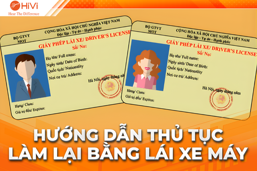 Làm lại bằng lái xe máy: Hướng dẫn thủ tục mới nhất 2025
