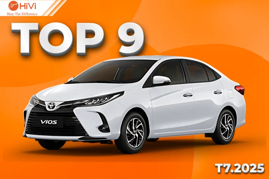 Với doanh số 1.213 xe, Toyota Vios đứng TOP 9 – Tháng 7/2025