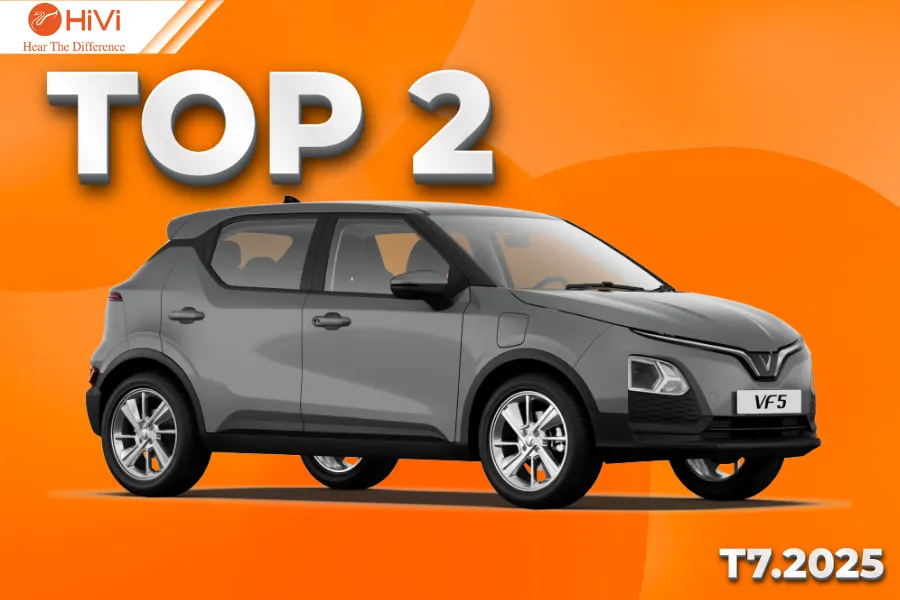 Với doanh số 2.552 xe, VinFast VF5 đứng TOP 2 – Tháng 7/2025