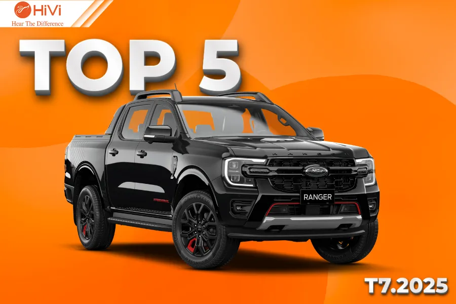 Với doanh số 1.598 xe, Ford Ranger đứng TOP 5 – Tháng 7/2025
