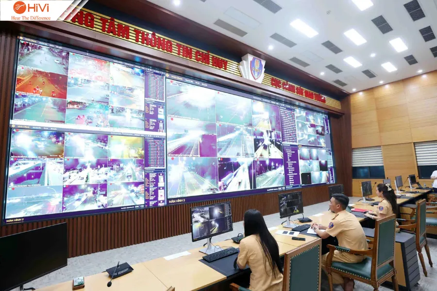 Hình ảnh Trung tâm Thông tin Chỉ huy Cục Cảnh sát giao thông