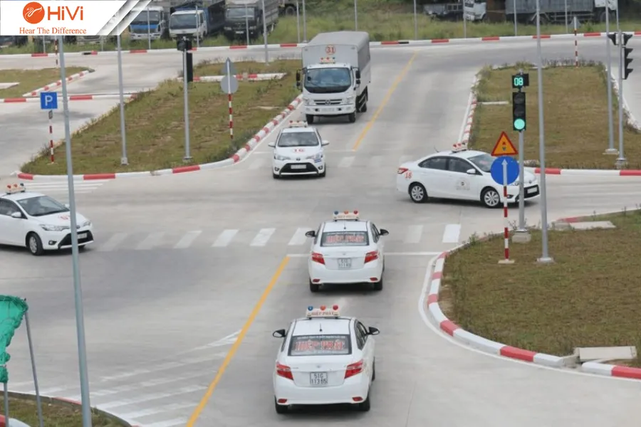 Thi thực hành lái xe trong hình (sa hình) sau khi bỏ bài thi mô phỏng