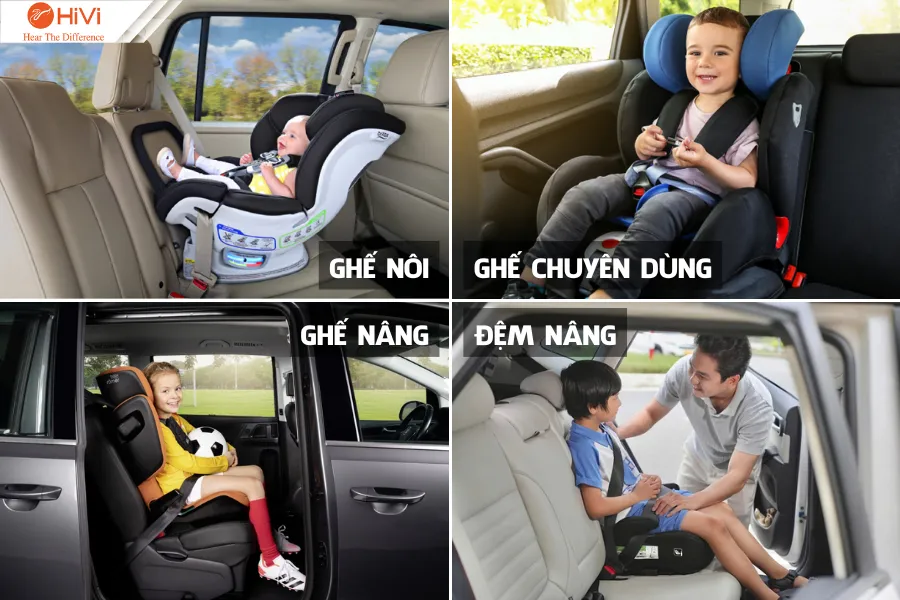 Các loại ghế ngồi ô tô trẻ em phổ biến nhất hiện nay