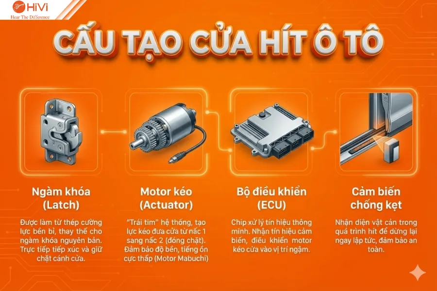 Cấu tạo cửa hít ô tô
