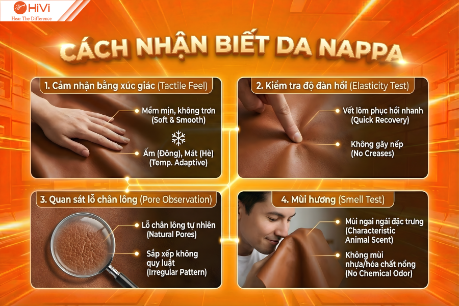 Cách nhận biết da Nappa chuẩn xác nhất
